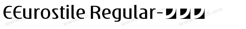 EEurostile Regular字体转换